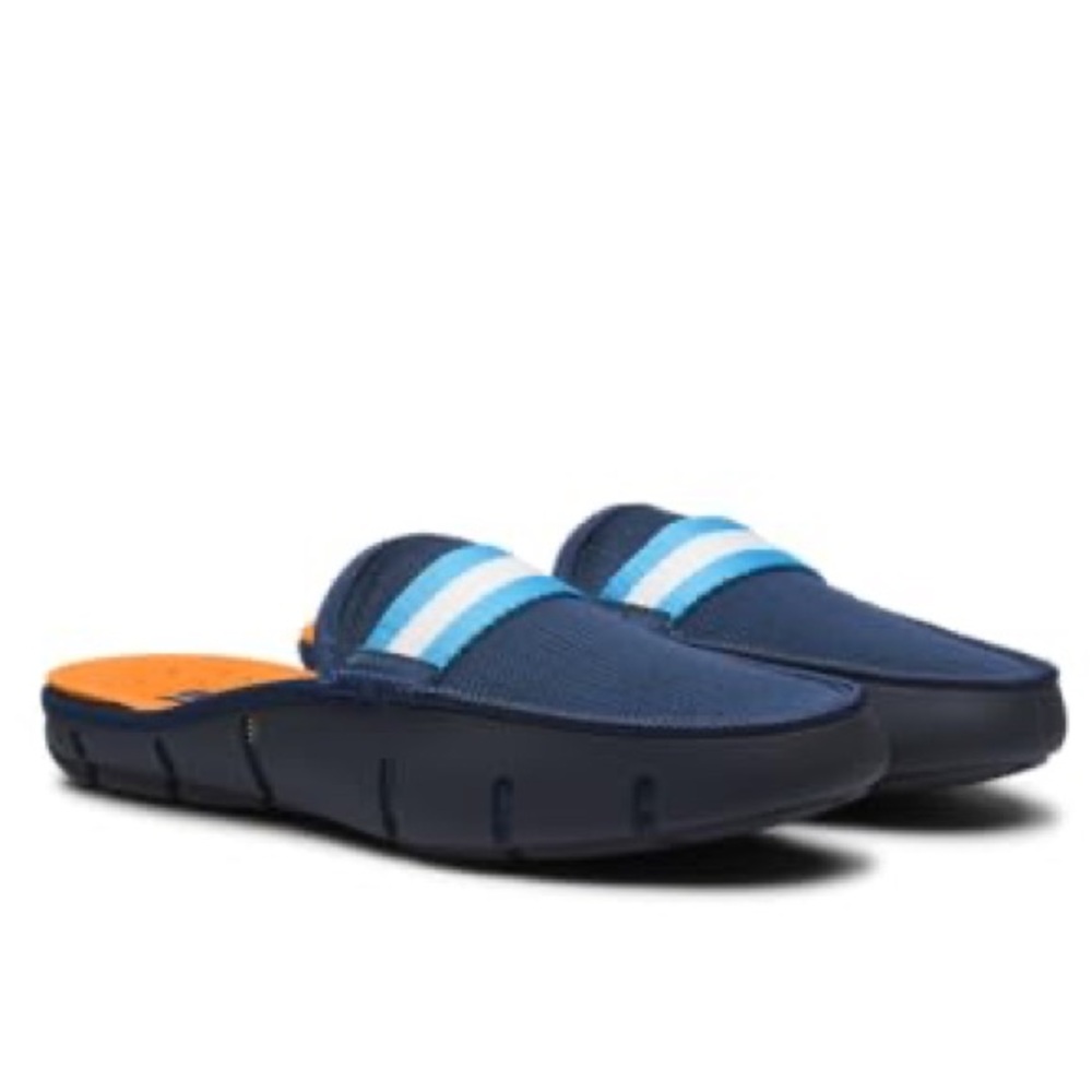 SWIMS Mens Loafers Casual Slip-Ons Size7 Navy Stylish Preppy